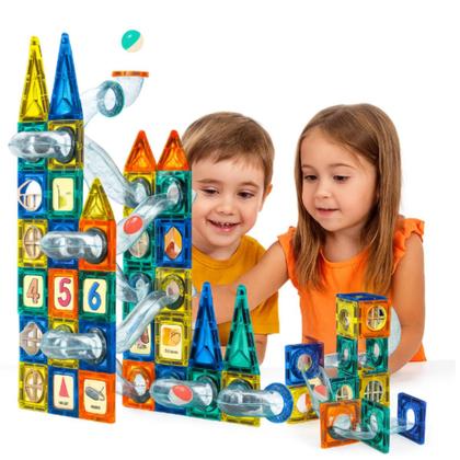 Imagem de Jogo Blocos Magnéticos Brinquedo de Montar encaixar peças Brinquedo infantil de montar