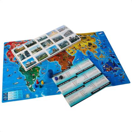 Jogo Boa Viagem Mundo Infantil Geografia Divertida E Estratégia 2 A 4 Jogadores A Partir de 8 Anos Nig Brinquedos - 1103 Imagem de Jogo Boa Viagem Mundo Infantil Geografia Divertida E Estratégia 2 A 4 Jogadores A Partir de 8 Anos Nig Brinquedos - 1103