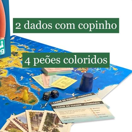 Jogo Boa Viagem Mundo Infantil Geografia Divertida E Estratégia 2 A 4 Jogadores A Partir de 8 Anos Nig Brinquedos - 1103 Imagem de Jogo Boa Viagem Mundo Infantil Geografia Divertida E Estratégia 2 A 4 Jogadores A Partir de 8 Anos Nig Brinquedos - 1103
