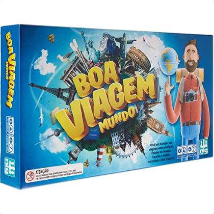 Jogo Boa Viagem Mundo Infantil Geografia Divertida E Estratégia 2 A 4 Jogadores A Partir de 8 Anos Nig Brinquedos - 1103 Imagem de Jogo Boa Viagem Mundo Infantil Geografia Divertida E Estratégia 2 A 4 Jogadores A Partir de 8 Anos Nig Brinquedos - 1103