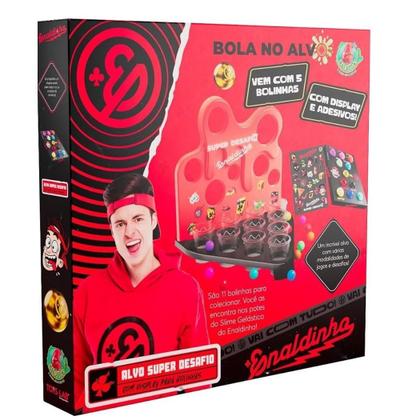 Imagem de Jogo Bola No Alvo Enaldinho Com 6 Potes Slime + 11 Bolinhas