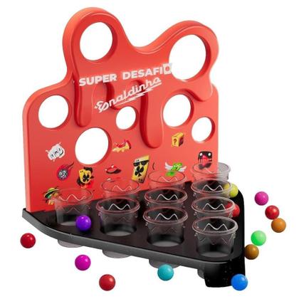 Imagem de Jogo Bola No Alvo Enaldinho Com 6 Potes Slime + 11 Bolinhas