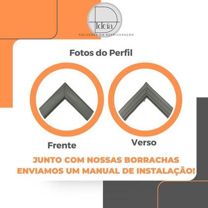Imagem de Jogo Borracha Gaxeta Geladeira Electrolux Dc50 Dc50x