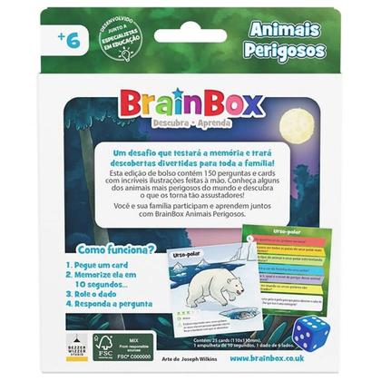 Imagem de Jogo BrainBox Pocket Animais Perigosos Galápagos
