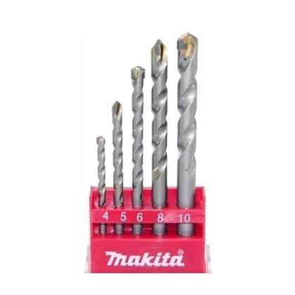 Imagem de Jogo Brocas Para Concreto 4 A 10mm Makita 5Pcs D-03894