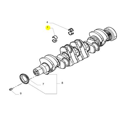Imagem de Jogo Bronzina Mancal 0,25 Para Iveco Tector - 2992148