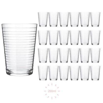 Imagem de Jogo C/24 Copos De Vidro Arizona Transparente 200ml