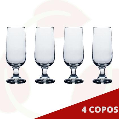 Imagem de Jogo c/ 4 Taça Hannover Chopp Vidro Cerveja 300ML