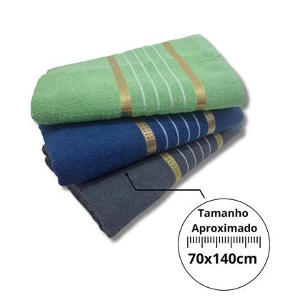 Imagem de Jogo C/ 4 Toalha De Banho Gigante 70 X 1,40 Toalhão Algodão
