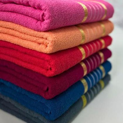 Imagem de Jogo C/ 4 Toalha De Banho Gigante 70 X 1,40 Toalhão Algodão