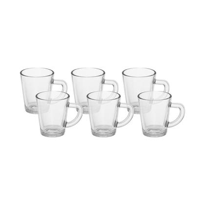 Jogo C/6 Xicaras Canecas Lisa De Vidro Café Expresso 70ml - Hauskraft Imagem de Jogo C/6 Xicaras Canecas Lisa De Vidro Café Expresso 70ml