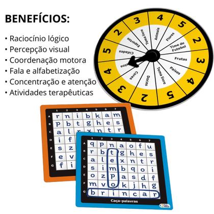 Imagem de Jogo Caça Palavras Sênior 2 Jogadores Com Roleta E Ampulheta