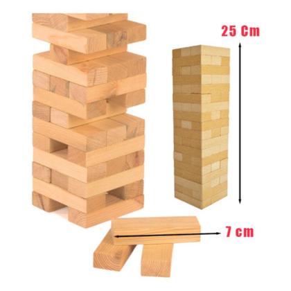 Imagem de Jogo Caiu Perdeu Torre Madeira Equilíbrio Pais & Filhos