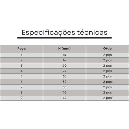 Imagem de jogo calços paralelos 18 pçs p085