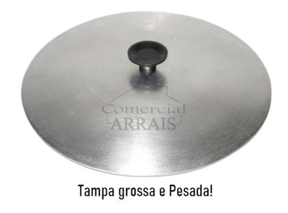 Imagem de Jogo Caldeirões Caldeirão 3 Peças Alumínio Batido Fundido N16 Ao 20 Tampa Grossa