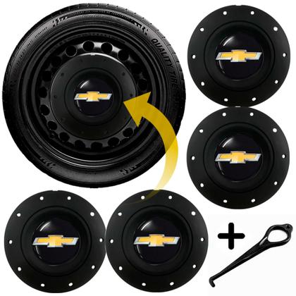 Imagem de Jogo Calota Central Gm Celta Corsa Agile Aro 13 14 15 Amarok