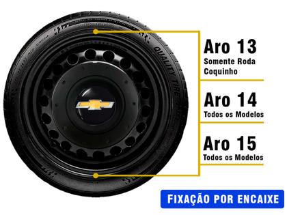 Imagem de Jogo Calota Central Gm Celta Corsa Agile Aro 13 14 15 Amarok