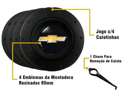 Imagem de Jogo Calota Central Gm Celta Corsa Agile Aro 13 14 15 Amarok