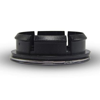 Imagem de Jogo Calotinha 49,6mm Centro de Roda Fiat Preta com Cromado