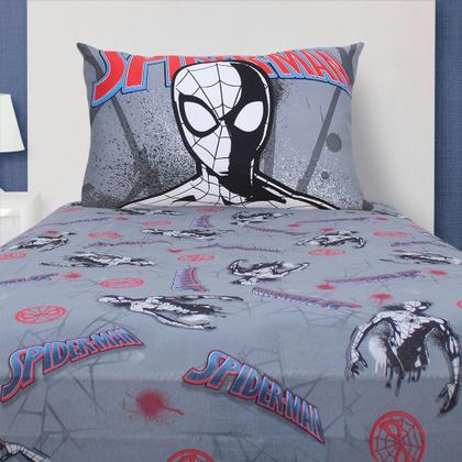 Imagem de Jogo Cama Infantil Marvel Homem Aranha Menino Algodão 2 Pçs Original