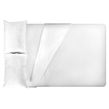 Imagem de Jogo Cama Queen Size Algodão 130 Fios Liso Conforto Macio