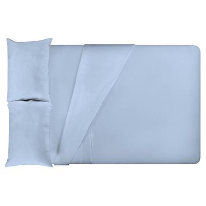 Imagem de Jogo Cama Queen Size Algodão 130 Fios Liso Conforto Macio