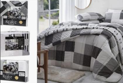 Imagem de Jogo Cama Solteiro Duplo 3 Peças Realce 140 Fios Macio