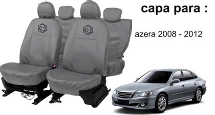 Imagem de Jogo capa couro cinza Azera 08-12 com tapete top