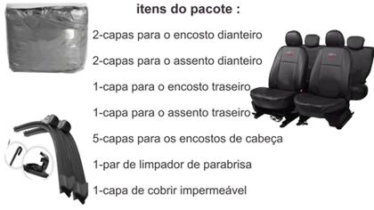 Imagem de Jogo capa couro Tiggo 3X Plus 2021 a 2022 + extra reforço