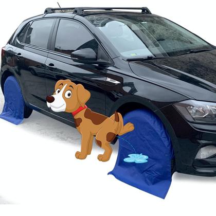 Imagem de Jogo Capa Protetora Roda Pneu Anti Xixi Cachorro Aro 17 e 18