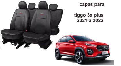 Imagem de Jogo capa Tiggo 3X/Plus 2021 a 2022 + tapete exclusivo