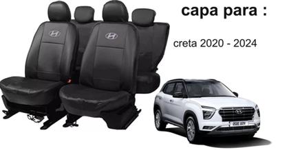 Imagem de Jogo Capas de Couro Hyundai Creta 2020 + Capa de Volante + Chaveiro Hyundai