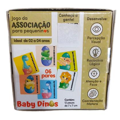 Imagem de Jogo Cartas de Associação e Memória Interativo Baby Dinos Primeiros Passos Cooper Fun