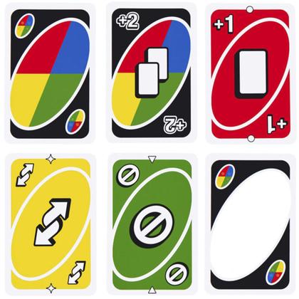 Imagem de Jogo Cartas Uno Cartas Customizáveis Símbolos Indicação Daltônico 112 Cartas Presente Mattel