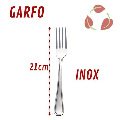 Imagem de Jogo Casa Garfo Reforçada Inox 72 Pçs Restaurante / Bar 