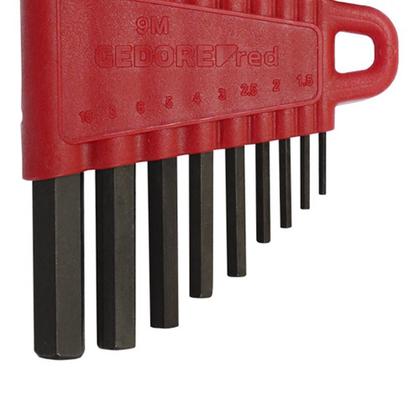 Imagem de Jogo Chave Allen Hexagonal Curta 9 Peças 1,5 a 10 mm - Gedore Red 3369998