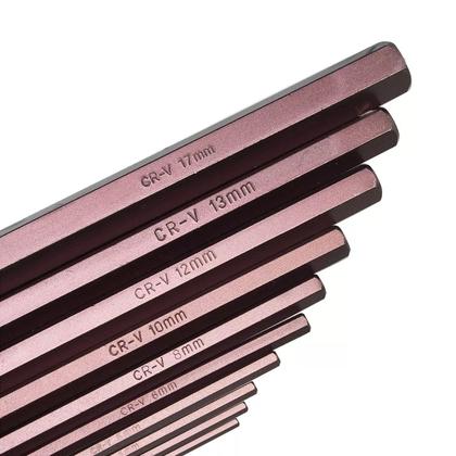 Imagem de Jogo Chave Allen Longa 2,5 A 17mm Com 10 Peças Bolsa Lona