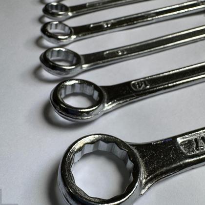 Imagem de Jogo Chave Combinada 10 Peças 6 A 17mm De Aço Fixa Estrela Peças Kit Ferramentas Profissional Boca Catraca Completo