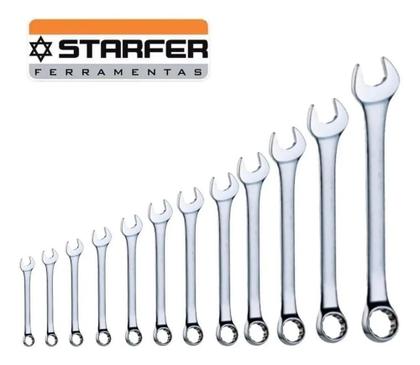 Imagem de Jogo Chave Combinada 12 Pçs 6 A 22Mm Boca Estrela Starfer