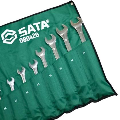 Imagem de Jogo Chave Combinada Angulada 15Pçs 6 a 32mm SATA ST08042G