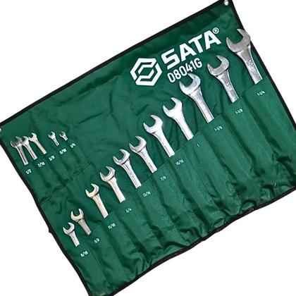 Imagem de Jogo Chave Combinada Angulada 16Pç 1/4 a 1.1/4 SATA ST08041G