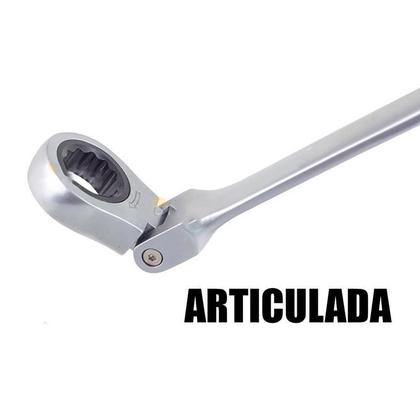 Imagem de Jogo Chave Combinada Articulada Catraca 8 A 19Mm 7 Pecas