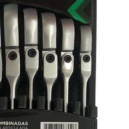 Imagem de Jogo Chave Combinada Articulada Catraca 8 A 19Mm 7 Pecas