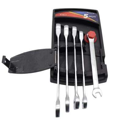 Imagem de Jogo Chave Combinada Catraca 8-14mm Corneta 5pçs - CORNETA ETILUX