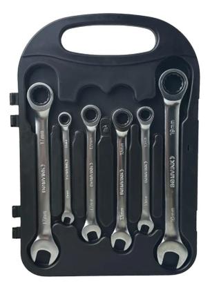 Imagem de Jogo Chave Combinada Catraca 8 A 19mm 7 Peças