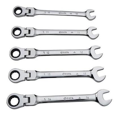 Imagem de Jogo Chave Combinada Catraca Articulada 10 A 14Mm 5 Pecas