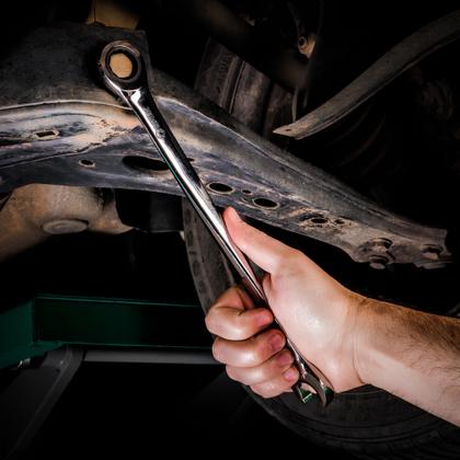 Imagem de Jogo Chave Combinada Invertida Catraca 10Pçs St08016 Sata