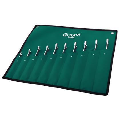 Imagem de Jogo Chave Combinada Invertida Catraca 10Pçs St08016 Sata