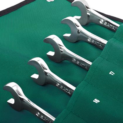 Imagem de Jogo Chave Combinada Invertida Catraca 10Pçs St08016 Sata