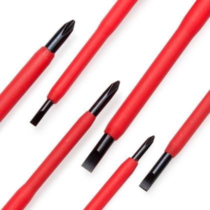 Imagem de Jogo Chave De Fenda E Philips Isolada Imantadas 6 Peças